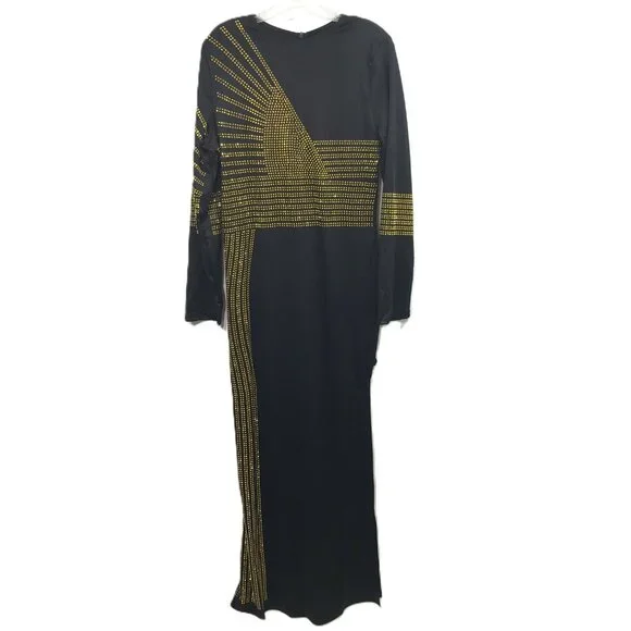 Rhinestone Formal Evening Party Dress XL - Picture 2 of 16